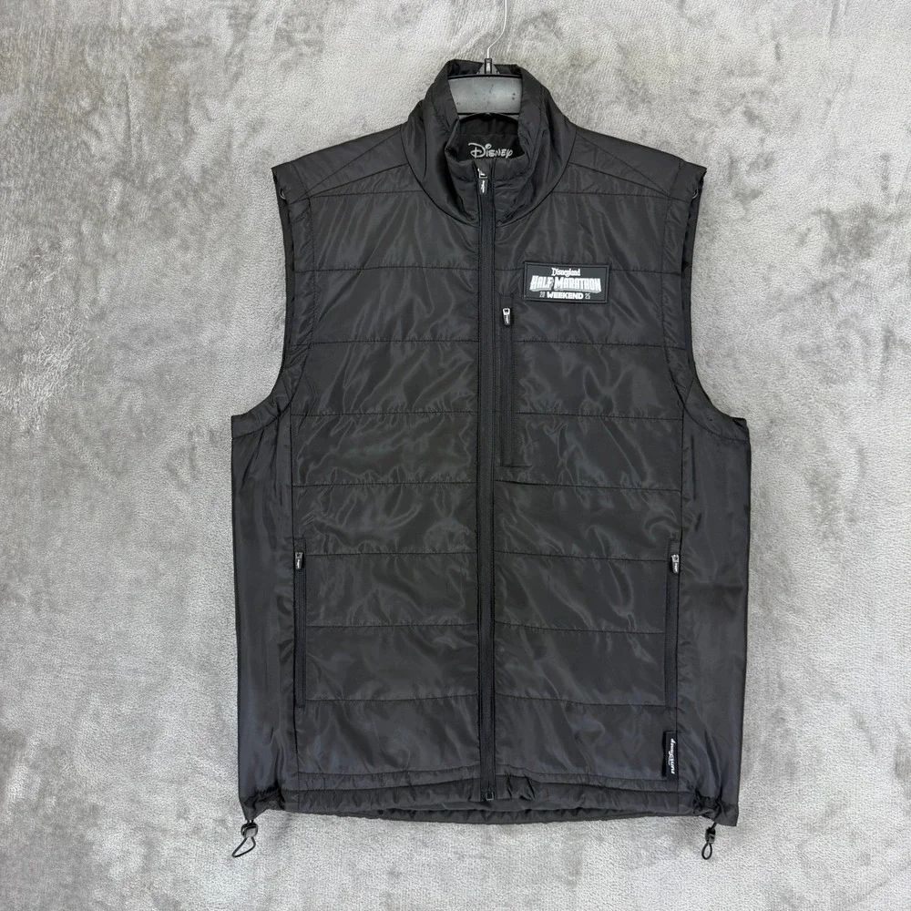Disney runDisney Disneyland Half‎ Marathon 2025 Weekend Puffer Vest Mens Medium